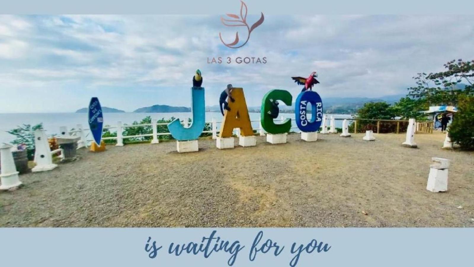 Apartamento De Lujo Las 3 Gotas Jaco, Frente Al Mar Con Vista A La Playa Εξωτερικό φωτογραφία